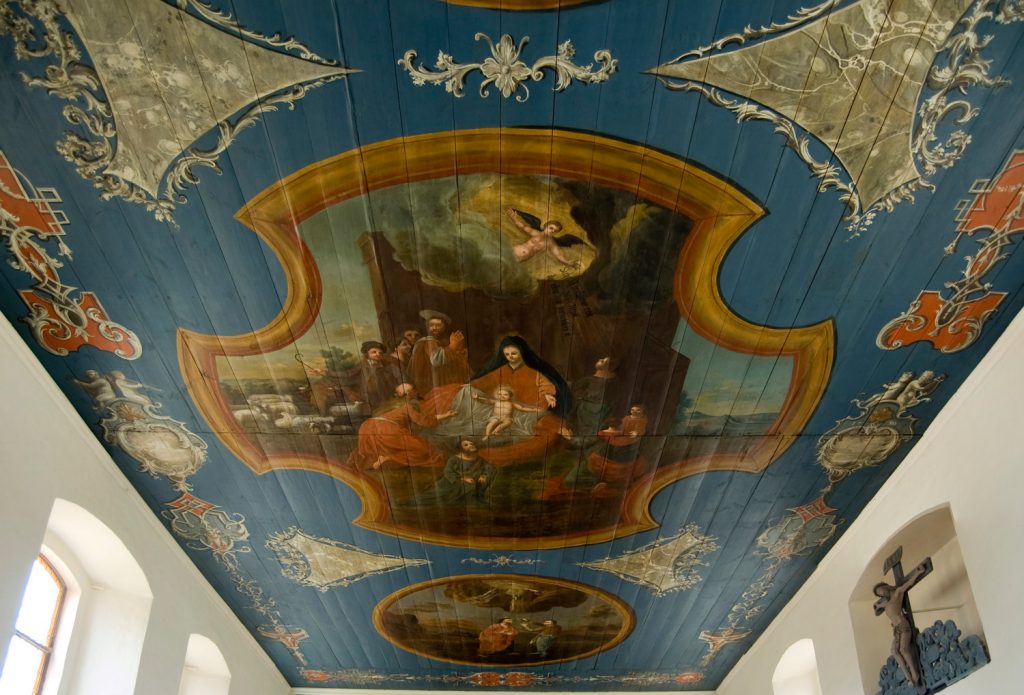 Deckenmalerei in der Dorfkirche Uelitz